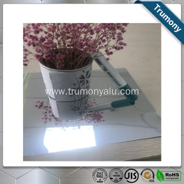 80 reflectivity ACP Silver Aluminum mirror composite panel